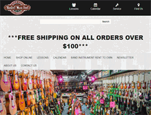 Tablet Screenshot of harpersmusicstore.com